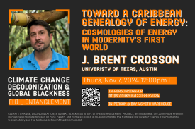 event info. white text on gray background with photo of J. Brent Crosson.